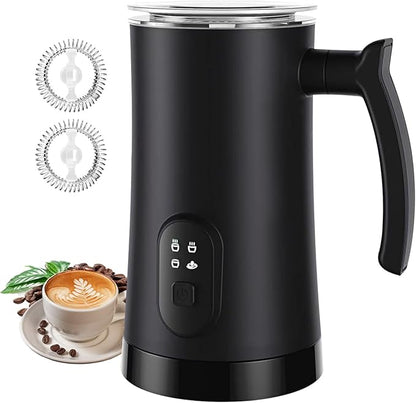 Milk Frother, 4-in-1 Electric Milk Steamer, 350ml/11.8oz Automatic Frother Machine for Coffee, Warm and Cold Foam, Temperature Control for Latte, Cappuccino, Hot Chocolate
