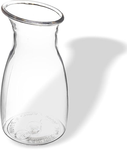 Carlisle FoodService Products CFS 7090107 Cascata Carafe Juice Jar Beverage Decanter Only, Plastic.50 L, Clear (Pack of 12)