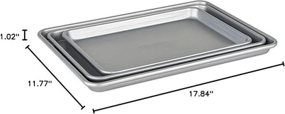 Viking 3-Piece Nonstick Baking Sheet Set, Silver