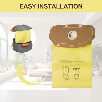 AH10232 Type CB1A Allergen Filtration Backpack Vacuum Bag Fit for Hoover Backpack Vacuum CH34006, CH93600, and CH93619 (10 Pack)