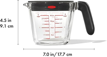 OXO Good Grips 2 Cup Glass Measuring Cup with Lid