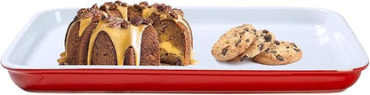 Emeril Lagasse 15.75 IN Large Baking Sheet – Stoneware Cookie Sheet & Baking Tray, Oven Safe Baking Trays for Oven