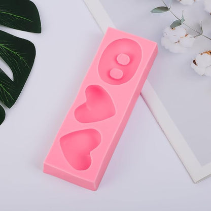 3-Cavity Pig Nose Cake Decoration Fondant Molds Chocolate Love Silicone Mold, for Kitchen Baking, Cupcake Toppers, Candy, Marzipan, Sugar Craft, Epoxy Resin, Polymer Clay Crafts