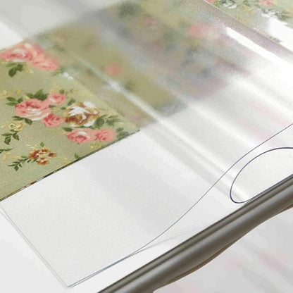 NECAUX Custom 27.6 x 36 Inch Frosted Desk Cover Protector, 1.5mm Thick Plastic Desk Pad, Frosted Desk Protector, Desk Mat on top of Desk, Decorative Table Protector for Writing Desk, Vanity Table