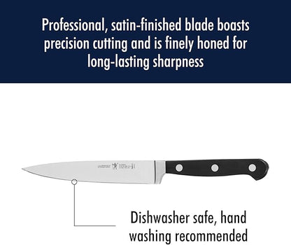 HENCKELS Classic Razor-Sharp 3-Piece Kitchen Knife Set, Chef Knife, Paring Knife, Utility Knife, German Engineered Informed by 100+ Years of Mastery, Stainless Steel
