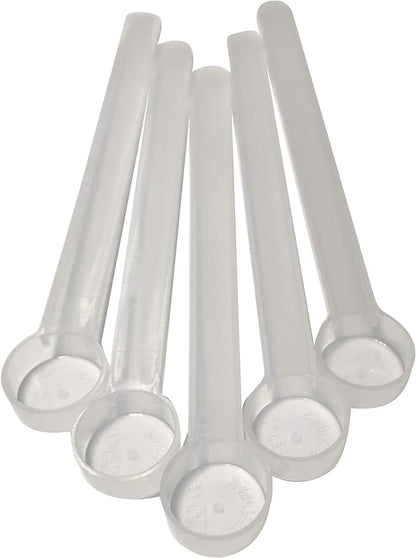 1/2 Teaspoon (2.5 mL) Long Handle Scoop for Measuring Coffee, Pet Food, Grains, Protein, Spices and Other Dry Goods (Pack of 5)