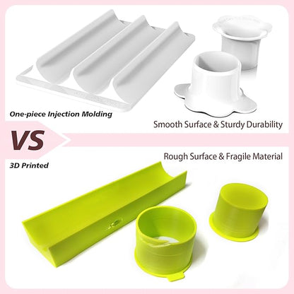 Cake Pop Cutter - Circle Cake Pop Mold Set | Non-3D Printed ABS Injection Molded | 1.75" Size | High-Capacity Dual-Cavity Cake Pop Tray | Smooth & Easy-Clean Surface (Cake Cutter)