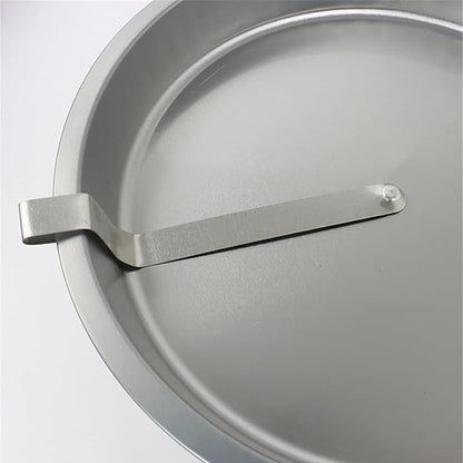 Easy Release Pans Round with Lever, 9.7" Quick Release Easy-Out Cake Pan Set,Baking Tools Pans Stainless Steel Round,Apple Pie Bake & Serve Sets, For All Kinds of Bases (1)