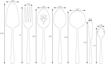 Artaste Rain II Forged 18/10 Stainless Steel (7-Piece Hostess Set)