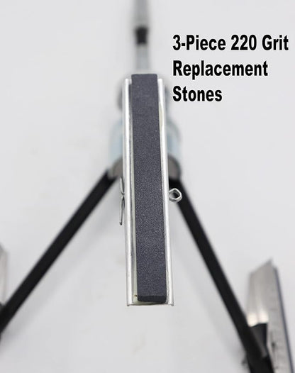 Engine Cylinder Hone Tool 2"-7" Diameter Adjustable Deglazer Kit with 3-Piece 4" Long Stones 220 Grit