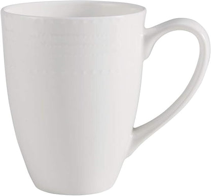 Mikasa Annabelle Bone China 40-Piece Dinnerware Set, Service for 8, Lightweight and Chip-Resistant White Porcelain with Elegant Design