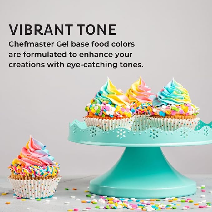 Chefmaster Rose Pink Gel Food Coloring | Vibrant Color | Professional-Grade Dye for Icing, Frosting, Fondant | Baking & Decorating | Fade-Resistant | Easy-to-Use | Made in USA | 1 oz