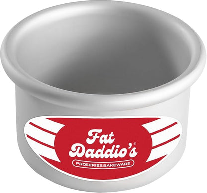 Fat Daddio's Round Cake Pan, 3 x 2 Inch, Silver