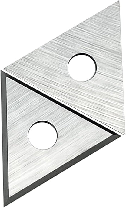 Paint Scraper Carbide Blades Double-Edged Reversible Replacement Blade (1" Triple-Edge Triangle) By LU&MN