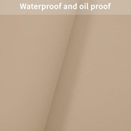 Leather Table Cover,1.8mm Thick,30x60 Inch Desk Cover,Large Desk Mat,Table Protector,Table Cover Protector,Craft Mats to Protect Table(Light Brown+Gray,30x60)
