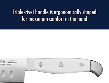 HENCKELS Statement Razor-Sharp 15-Piece White Handle Knife Set with Block, German Engineered Knife Informed by over 100 Years of Mastery