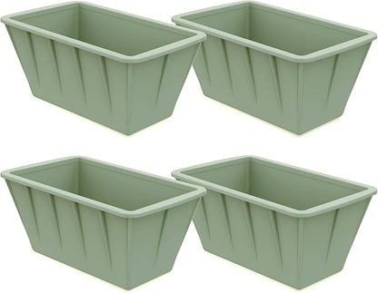 Extra Large Ice Cube Molds 4Pack 32LB Silicone Ice Block Molds for Ice Plunge Tub, Reusable Ice Cube Trays for Freezer, Giant Ice Cube Molds for Home Ice Baths,Cold Plunge Accessories (Green)