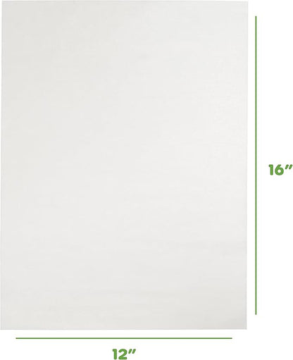 GUSTO [12 x 16 Inch - 200 Count] Pre-Cut Parchment Paper Baking Sheets, Non-Stick, Unbleached, Parchment Paper Sheets for Baking & Cooking - White (Formerly Comfy Package)