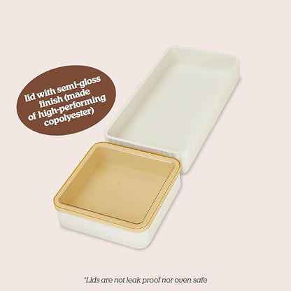 Cravings by Chrissy Teigen Nonstick Bakeware Set with 2 Silicone Trays and 2 Lids, Silicone Baking Sheet Pan, Baking Pan Dividers, Safe to use and Easy to Clean, Oven safe up to 450 °F