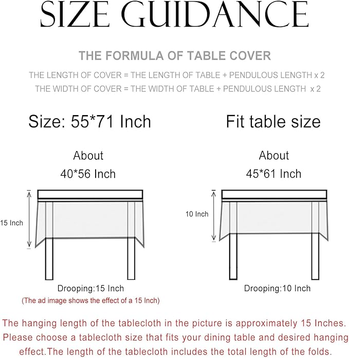 patdrea Designer Vintage Linen Small Table Cloth for Rectangle Table,French Floral Durable Breathable Tablecloth,Dacorative Cover for Kitchen Dining,Christmas,Thanksgiving,55"x71"-Cudillero