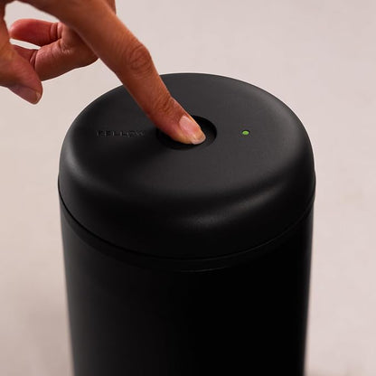 Fellow Atmos Electric Vacuum Canister & Storage Container - Airtight Coffee & Food Storage Containers - Coffee Containers - (Matte Black, 0.7 Liter)