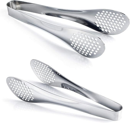 MSY BIGSUNNY 9 inch Buffet Tongs, Set of 2 Stainless Steel Food Serving Tongs