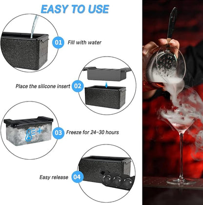 TINANA Ice Sphere Cube Maker, 2 Inch Crystal Clear prepare 8 Large Round Balls, for Cocktail, Whiskey & Bourbon Drinks, Gifts for Men