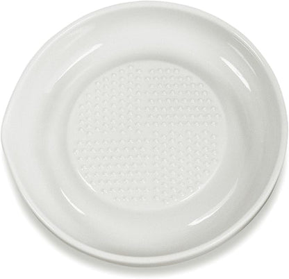 Kyocera 6.5" Ceramic Ginger & Garlic Grater, Medium – Fine Zester for Cheese, Citrus, Chocolate & More – Non-Slip, Rust-Proof, Dishwasher Safe