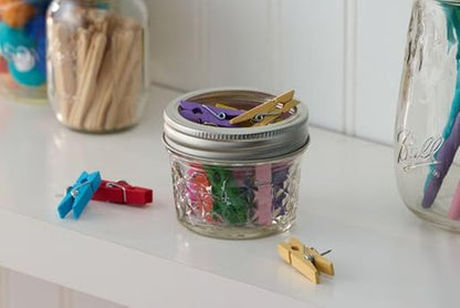 Ball Mason 4oz Quilted Jelly Jars with Lids and Bands, Set of 12