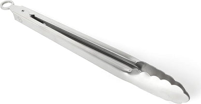 Martha Stewart Richburn 12-Inch Stainless Steel Kitchen Tongs – Durable, Heat-Resistant Cooking and Serving Tool