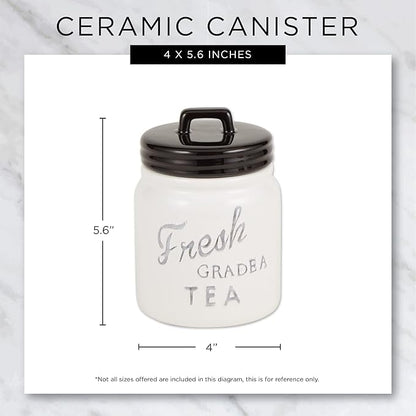 DII Kitchen Accessories Collection Ceramics, Jar Canister Set, Blue, 3