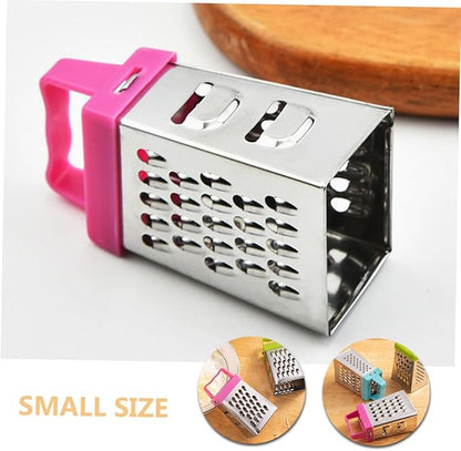 PRETYZOOM 24pcs Mini Cheese Grater Stainless Steel Grater Garlic Slicer Handheld Fruit Vegetable Cutter Easy Clean