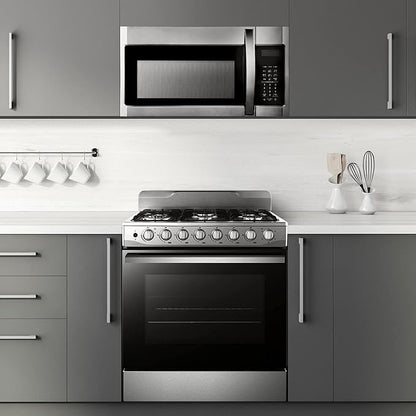 BLACK+DECKER EM044KB19 Over The Range Microwave Oven with One Touch, 1000 Watts, 400 CFM and Auto Cooking, OTR 1.9 Cu.ft