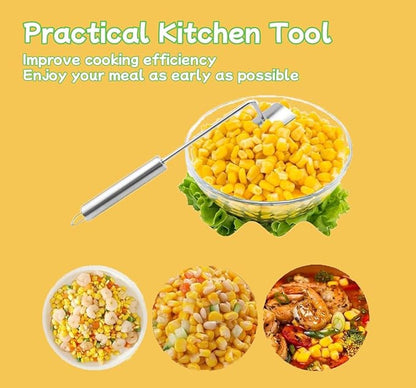 Corn Peeler for Corn on the Cob,Corn Peeler,Corn on The Cob Remover,Stainless Steel corn cob stripper,Quickly Shucking Corn Kernel Remover Tool,Suitable for kitchen and Picnic Enthusiasts (2)