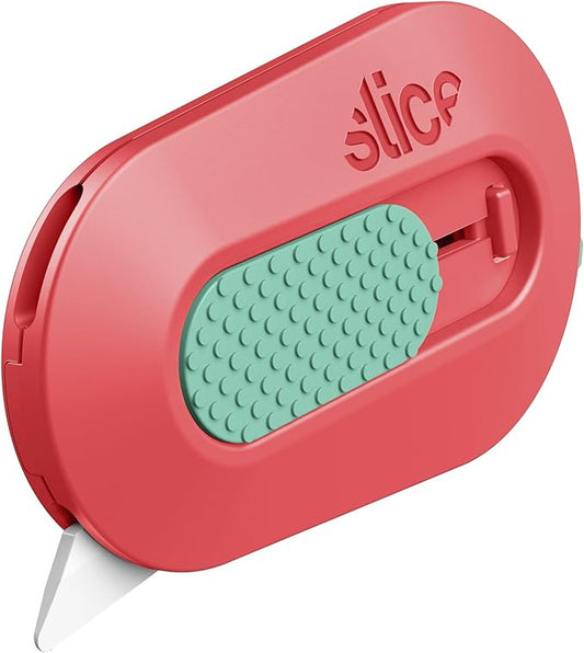 Slice Mini Box Cutter | Manual Retracting | Safe Ceramic Box Cutter Lasting 11x Longer than Metal | Box Opener | 1 Pack | Orange