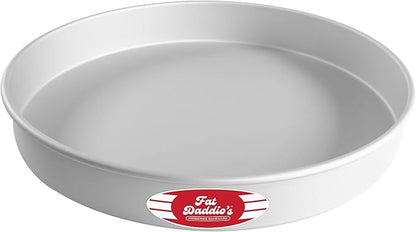 Fat Daddio's Anodized Aluminum Round Cake Pan, 14 x 2 Inch, Silver