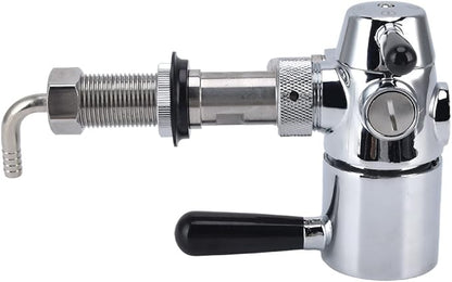 Beer Bottle Filler, No Foam Counter Pressure Bottle Filler with Removable Clip Lock 304 Stainless Steel Fast Filling Glass Bottle Filling Tool for Beer & Wine