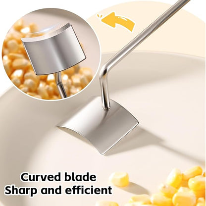 Corn peeler for corn on the cob - 2025 Heavy Duty Stainless Steel corn husker tool with Comfort Grip Handle Efficient Peeler for Fresh Corn | Home Kitchen, Restaurant & Outdoor Use(1 PCS)