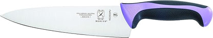 Mercer Culinary Millennia Colors 5-Piece Magnetic Board Set with Purple Handles, Bamboo