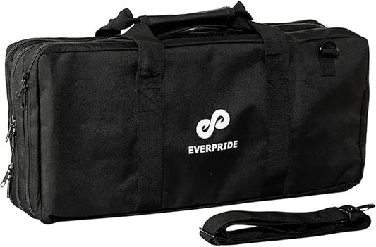EVERPRIDE Chef Knife Bag Holds 20 Knives PLUS Large Zippered Compartment for Kitchen Tools – Durable, Large Knife Bag for Chefs – Knives Not Included