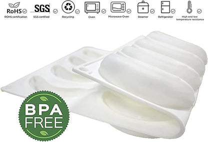 OCPO KITCHEN 3D Banana Shape Silicone Molds for Baking Mousse Cake, 3D Silicone Baking Mold for Candy Pastry Chocolate Truffle Cupcake Jelly Cookie Pudding Cake Decoration Mold, 12-Cavity