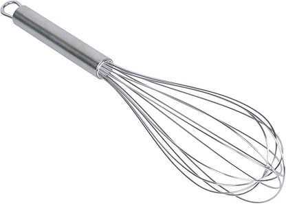 Restaurantware-German Standard 12.5 Inch French Whisk, 1 Dishwashable Kitchen Wire Whisk - Ergonomic Handle, Durable, Stainless Steel French Whip, For Blending, Stirring, Mixing Of Ingredients