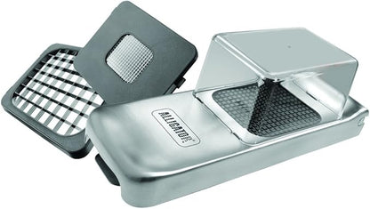 Alligator Vegetable Chopper with Container | Food, Salad, Veggie Dicer, Manual Onion Chopper Vegetable Cutter | 3 Stainless Steel Blades Included | Perfect for Kitchen Prep