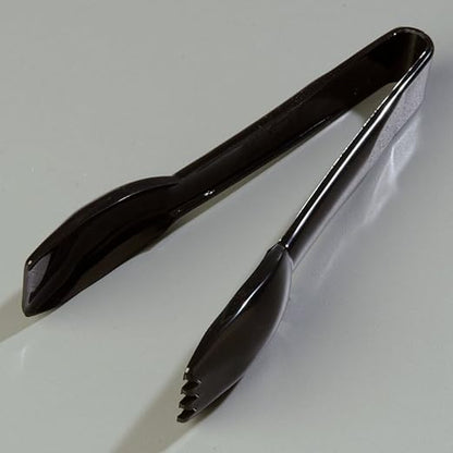 Carlisle FoodService Products Carly Salad Tong, 6" Salad Tong, Black (12 Pack)