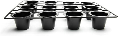 Fox Run 4758 Linking Mini Popover Pan, Carbon Steel, Non-Stick, 12-Cups