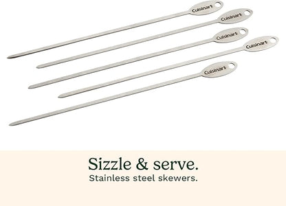 Cuisinart Deluxe Grill Tool Set, 20-Piece Grill Set, BBQ Accessories with Aluminum Case, Stainless Steel Grilling Accessories, Grilling Gifts for Men, for Dad Husband (Pack of 4)
