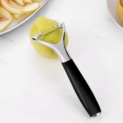 LIIGEMI Stainless Steel Y Peeler with Sharp Blade, Non-slip Plastic Handle for Comfortable Peeling of Potatoes, Apples, Cucumbers, and More - Dishwasher Safe Vegetable Peeler