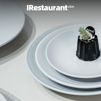 Stoneware Coupe Commercial Grade Dinnerware, Matte White Plate 6.5", Case of 36