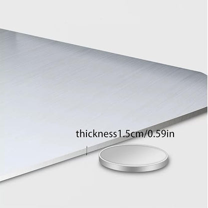 Large Stainless Steel Cutting Board,Suitable for Cutting Meat,Dicing,Vegetables,Fruits,Bread and Baking.ItIsConvenienttoClean,EasytoStoreandCan Be Washed in a Dishwasher (15.8 * 19.6in)