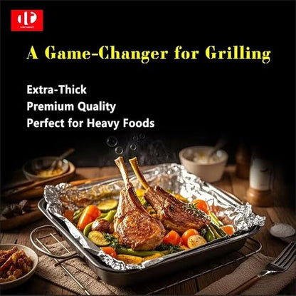 Superior Extra Heavy Duty Aluminum Foil 500 Sq Ft(15 In Wide) with about 30% More Thicker than Regular Heavy Duty Foil, Pack of 1